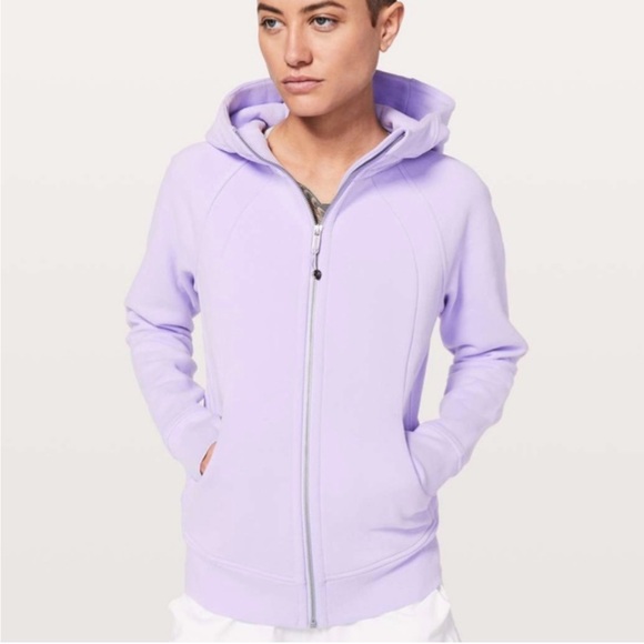 lululemon athletica Tops - LULULEMON Scuba Hoodie in a Lavender Dew Colour - Size 10 - Like New Condition